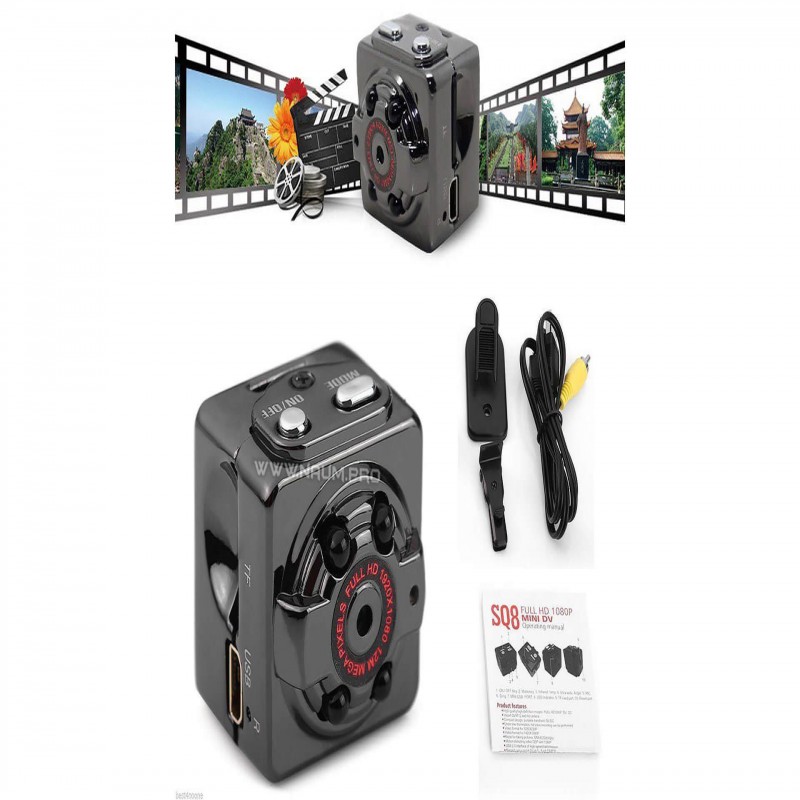 SQ8 Mini Spy Camera 1080P with Night Vision & Motion