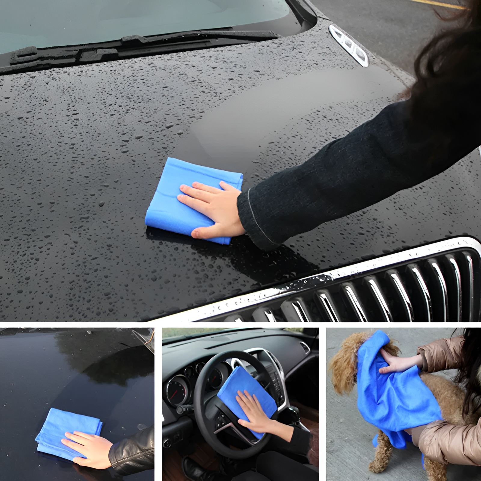 Synthetic Chamois Magic Cloth for Car & Home Cleaning