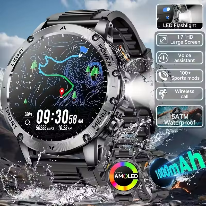 2026 LIGE GPS Outdoor Sports Smart Watch Men