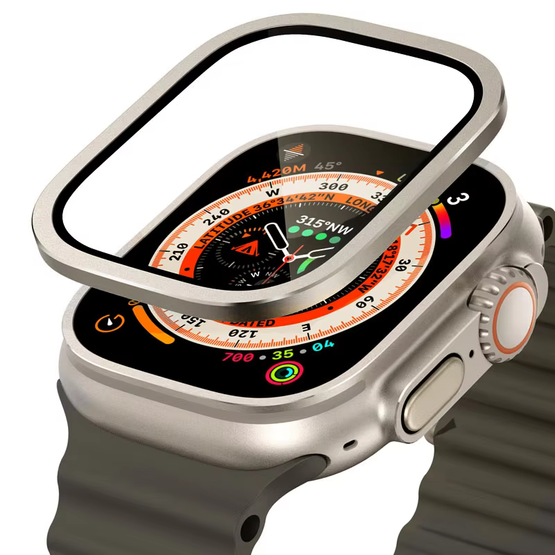 2025 Titanium Frame & Tempered Glass for Apple Watch Ultra 49mm