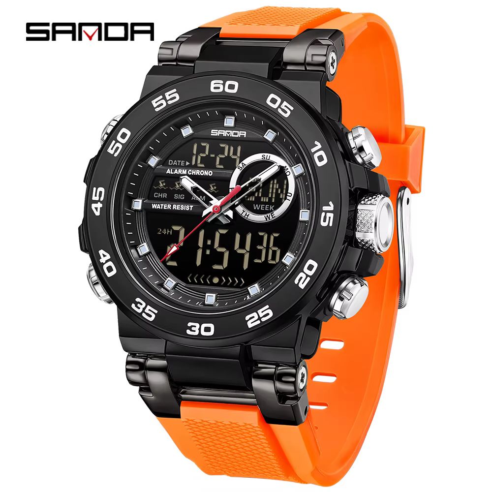 SANDA 6296 Men’s Multifunctional Waterproof Sports Watch product image