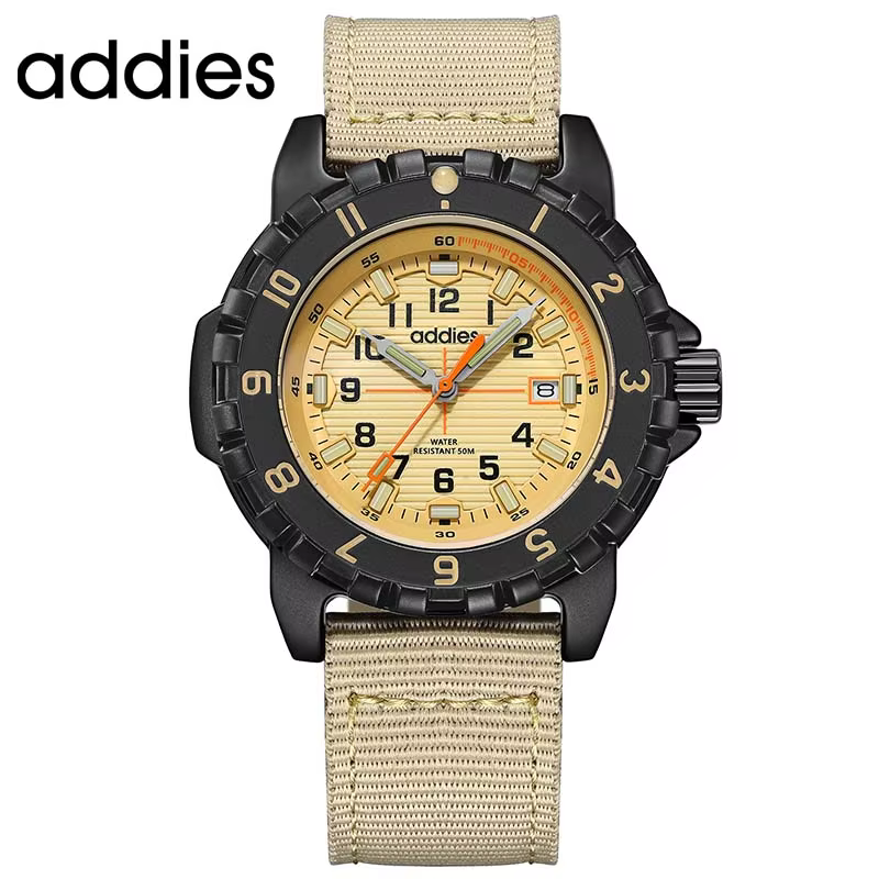 ADDIES Men's Outdoor Quartz Watch with Nylon Strap