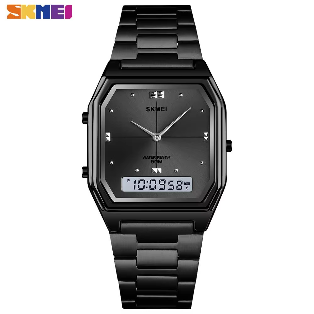 SKMEI 3-Time Chrono Digital Watch with Double Display product image