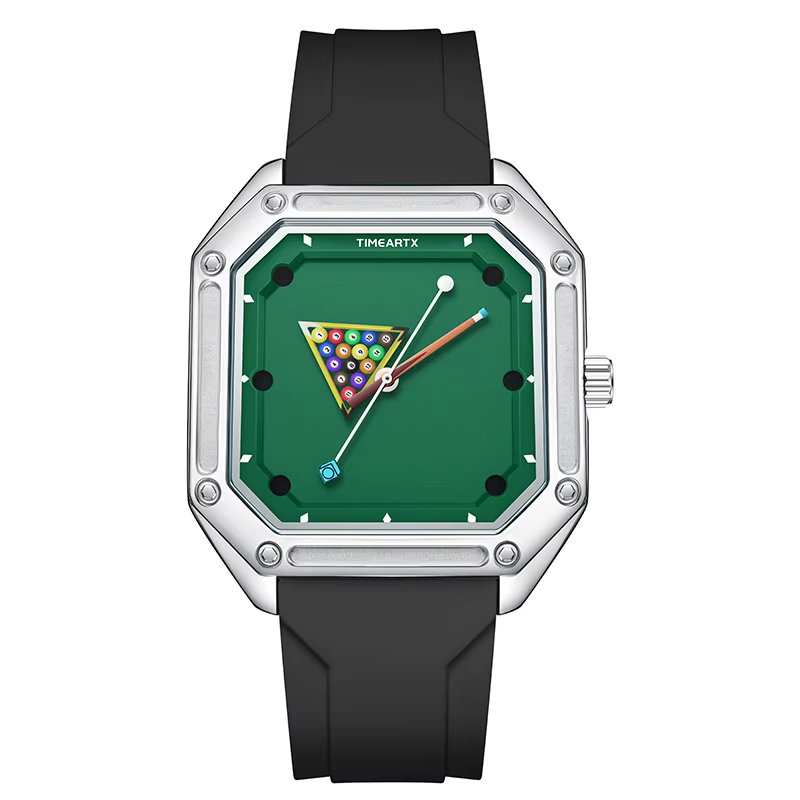 TIMEARTX 2026 Square Quartz Watch with Green Dial product image