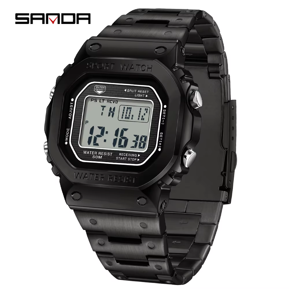 SANDA 2162 Digital Men’s Sports Watch Waterproof 5Bar product image