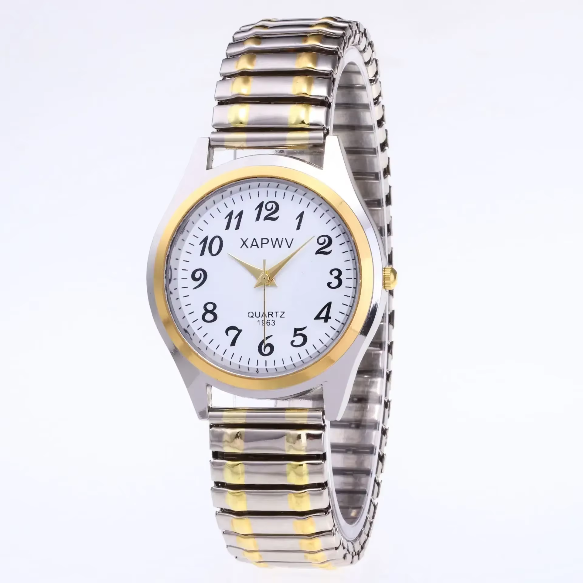 Fashion Couple Quartz Watch with Stainless Steel Strap