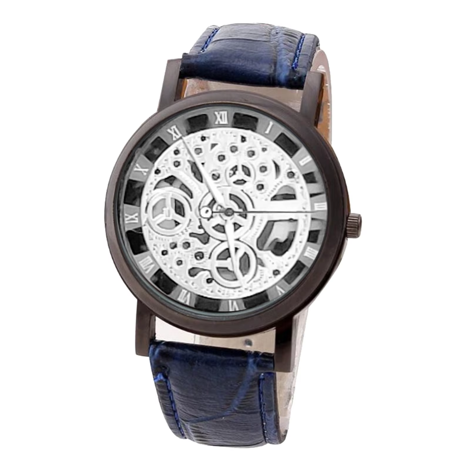 Men’s Luxury Quartz Wristwatch with Leather Band product image