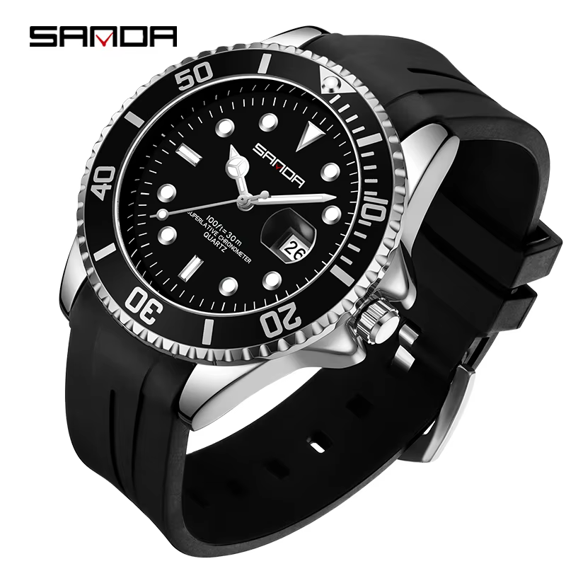 SANDA Men’s Shock Resistant Quartz Watch with Luminous Hands product image