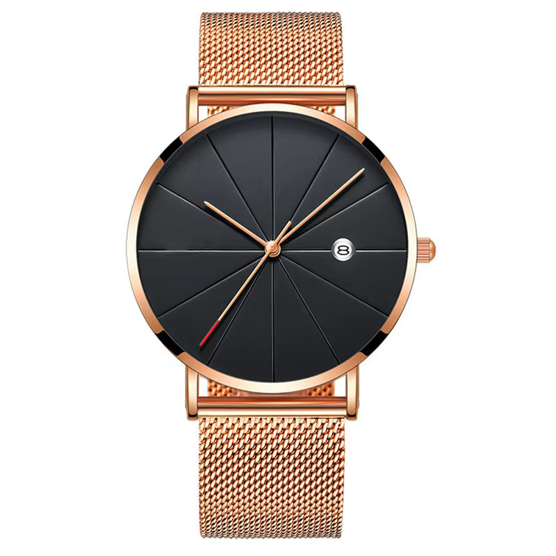 SOXY Men’s Stainless Steel Quartz Watch with Mesh Band product image