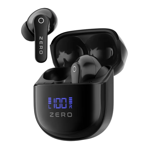 Zero Crystal Lightweight Wireless Earbuds with Quad Mic ENC