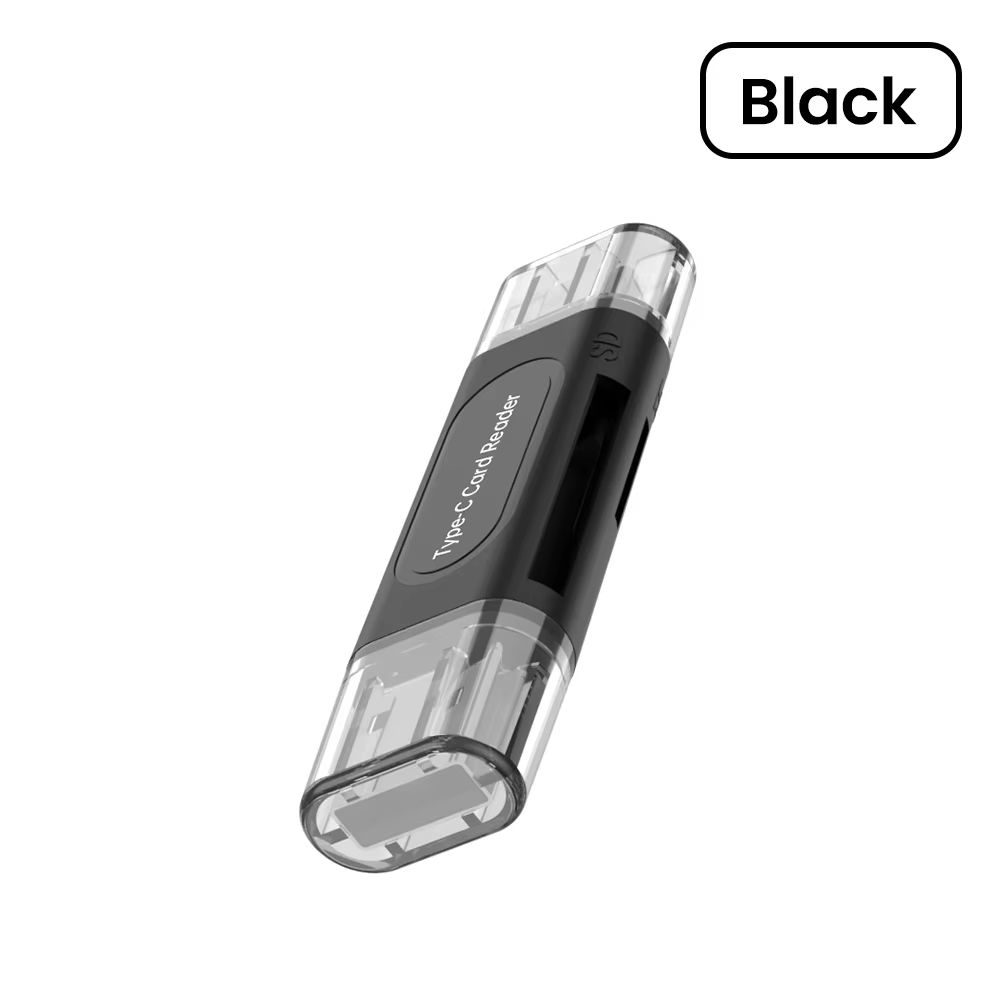 4-in-1 USB-C Multifunction SD & TF Card Reader Adapter