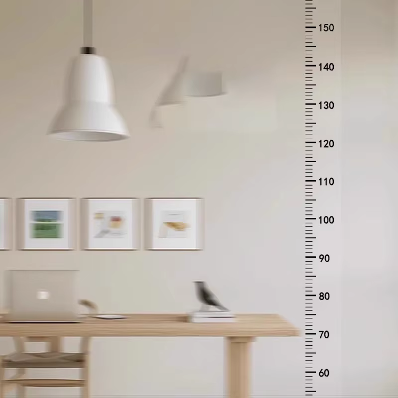 2m Wall Height Measurement Card Durable PC Plastic