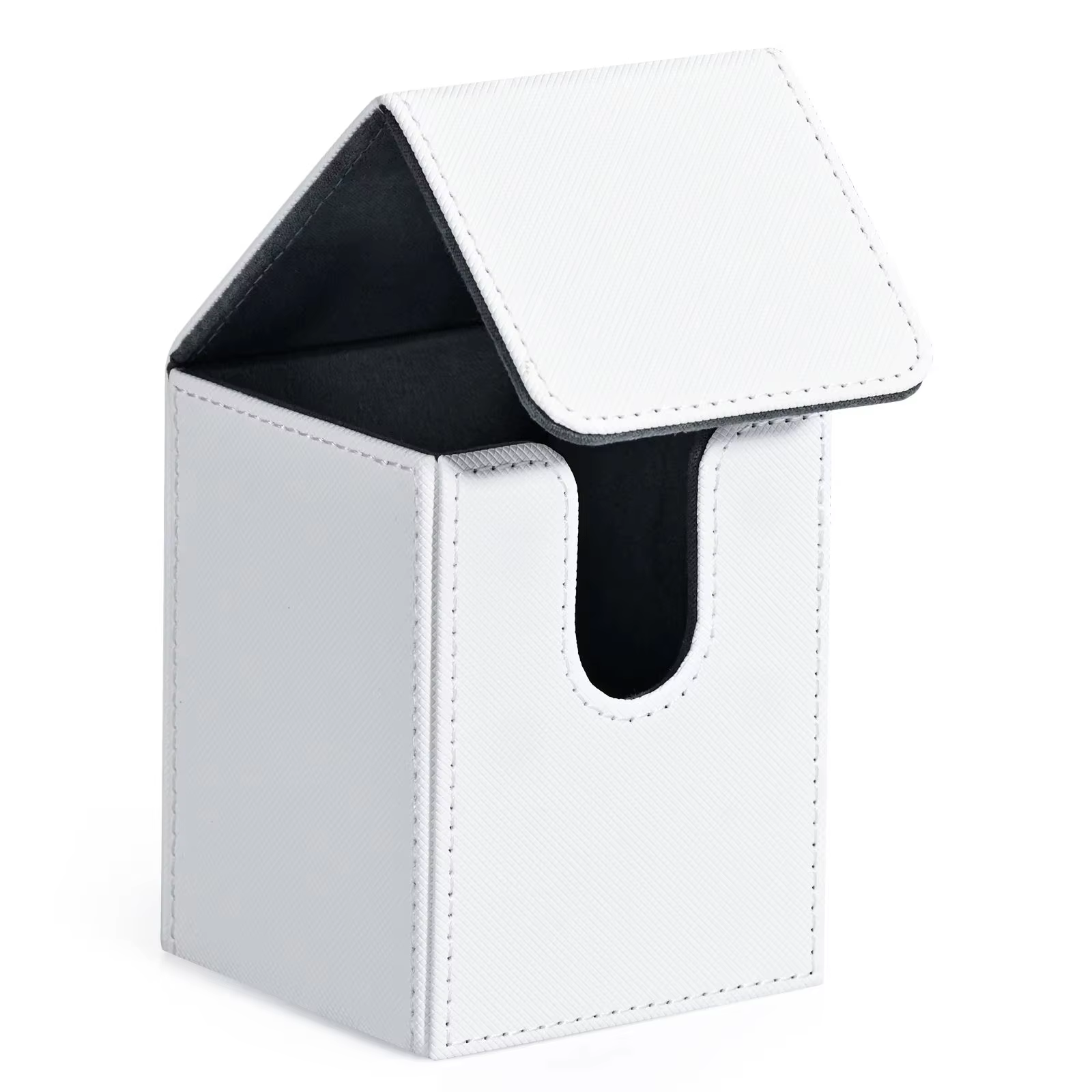 PU Leather Card Deck Box Holds 100+ Sleeved Cards