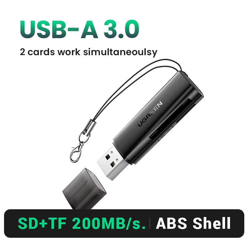 UGREEN USB3.0 & USB-C Dual Slot Card Reader Adapter