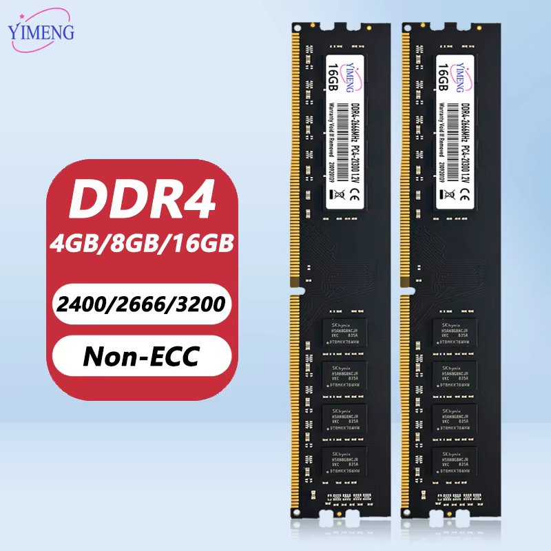DDR4 Desktop RAM 4GB to 16GB 2133-3200MHz 288Pin