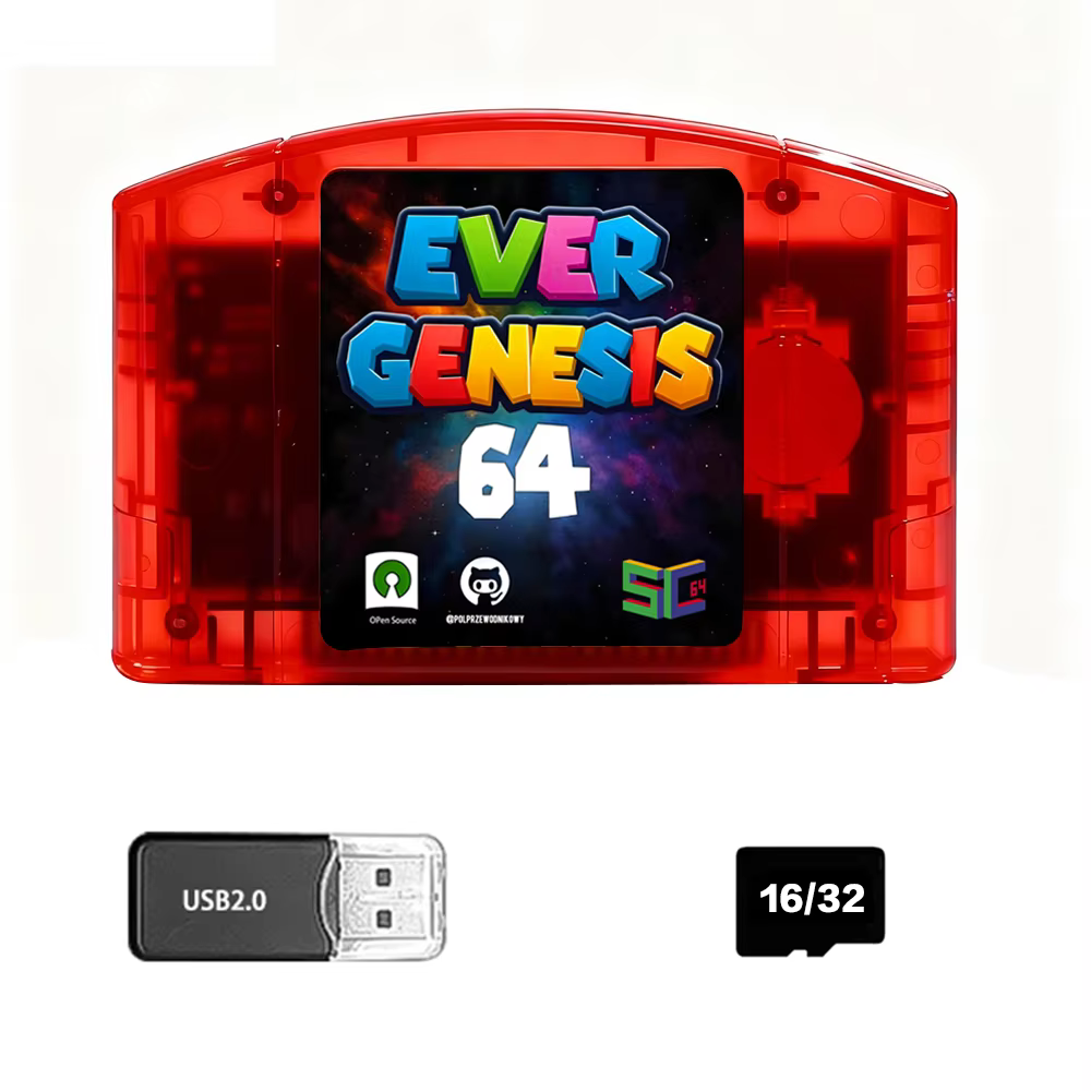 SC64 5000 in 1 N64 Flash Card with 16GB/32GB TF Card