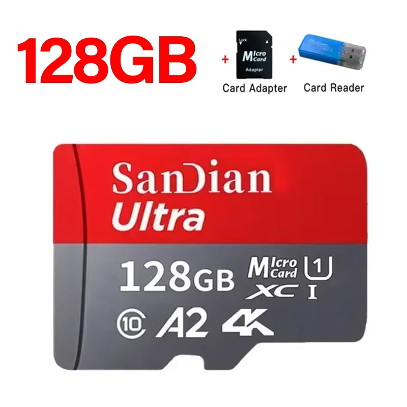 256GB High-Speed TF Memory Card V30 for 4K Devices