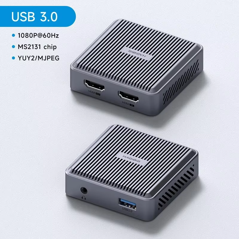 Hagibis 4K HDMI Video Capture Card with Loop Out for 1080P Recording