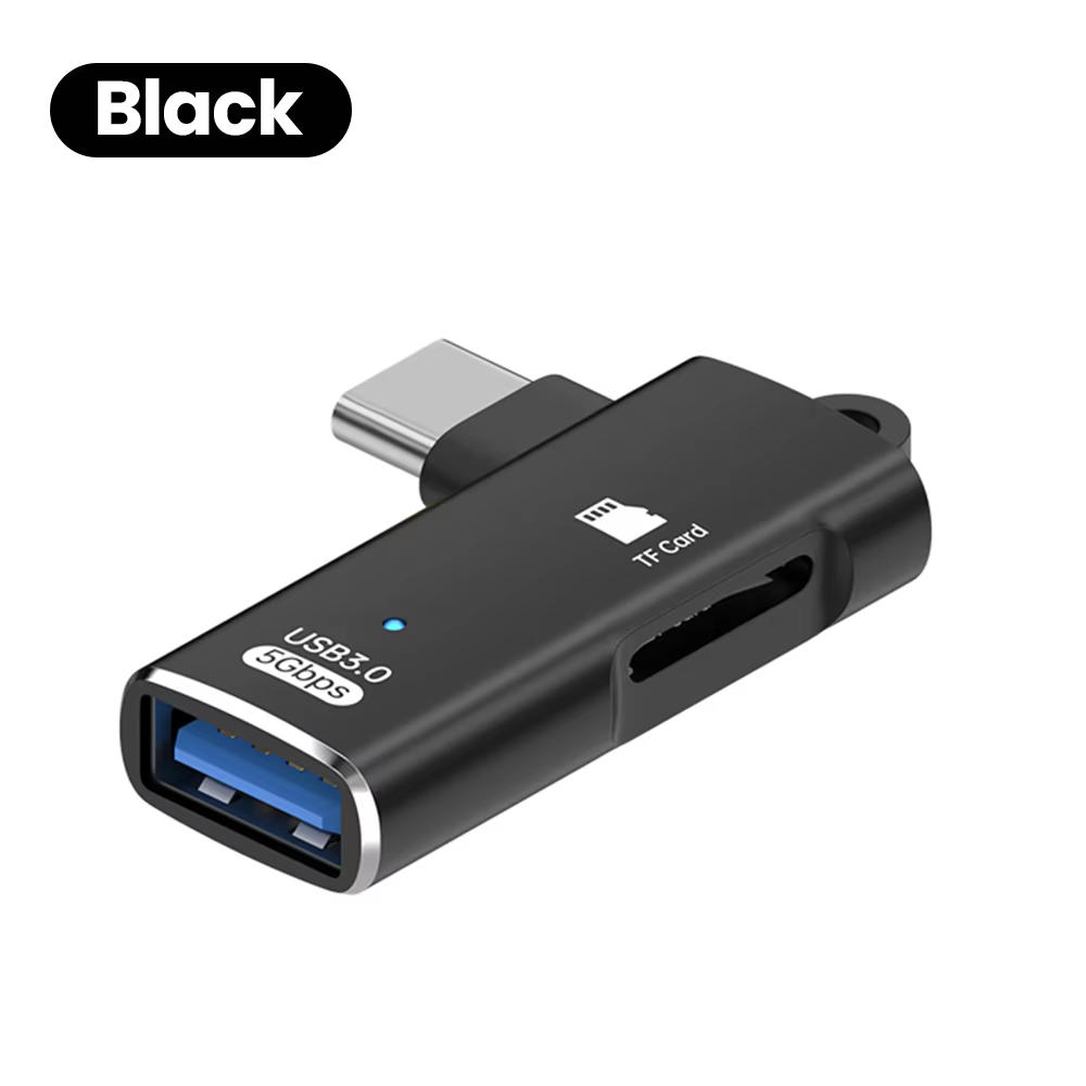 3-in-1 USB 3.0 Type-C to TF Card Reader Adapter