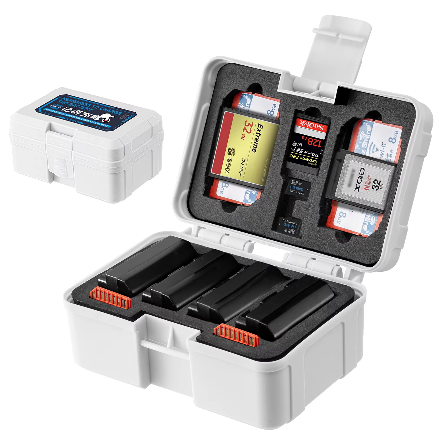 FOMITO Portable Camera Battery & Memory Card Organizer Case