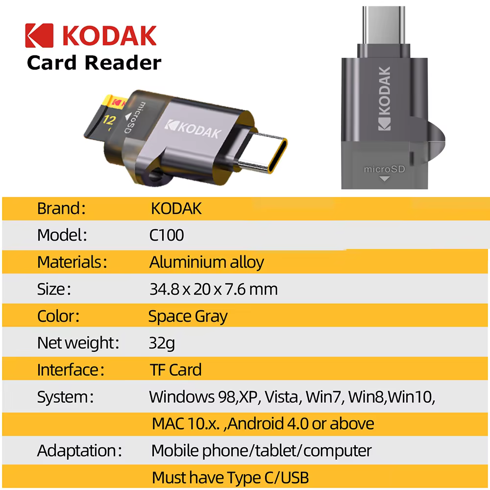 Kodak High Endurance Micro SD Card 32GB-256GB U3 V60