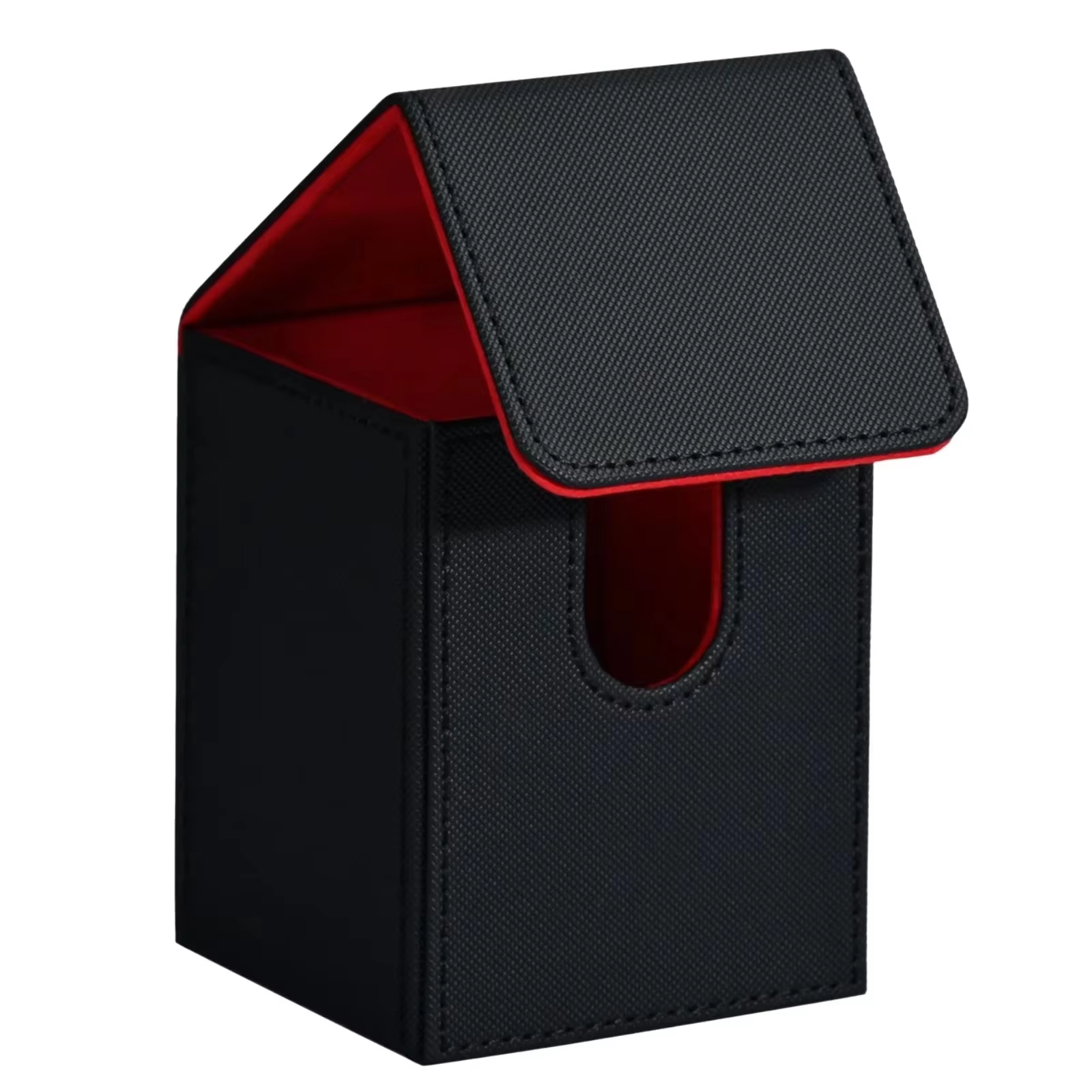 PU Leather Card Deck Box Holds 100+ Sleeved Cards Blue