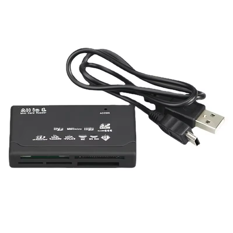 480Mbps USB 2.0 All-in-1 Memory Card Reader for Multiple Cards