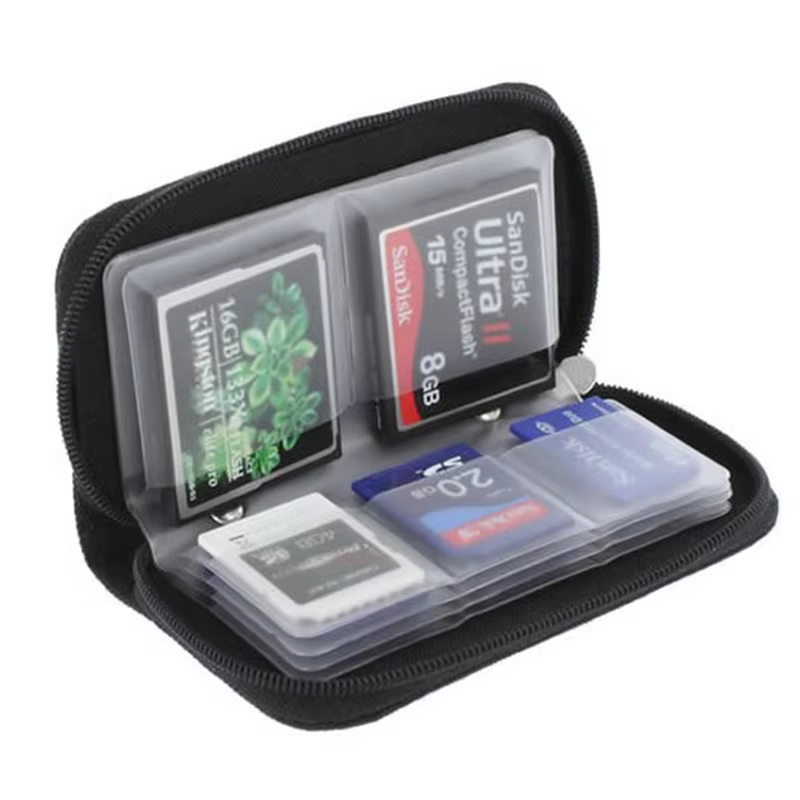 Memory Card Case with 22 Slots for CF/SD/Micro SD Cards