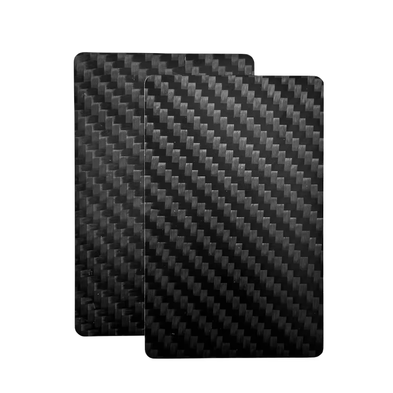 5Pcs NFC Carbon Fiber Business Cards Fast Reading Ntag215