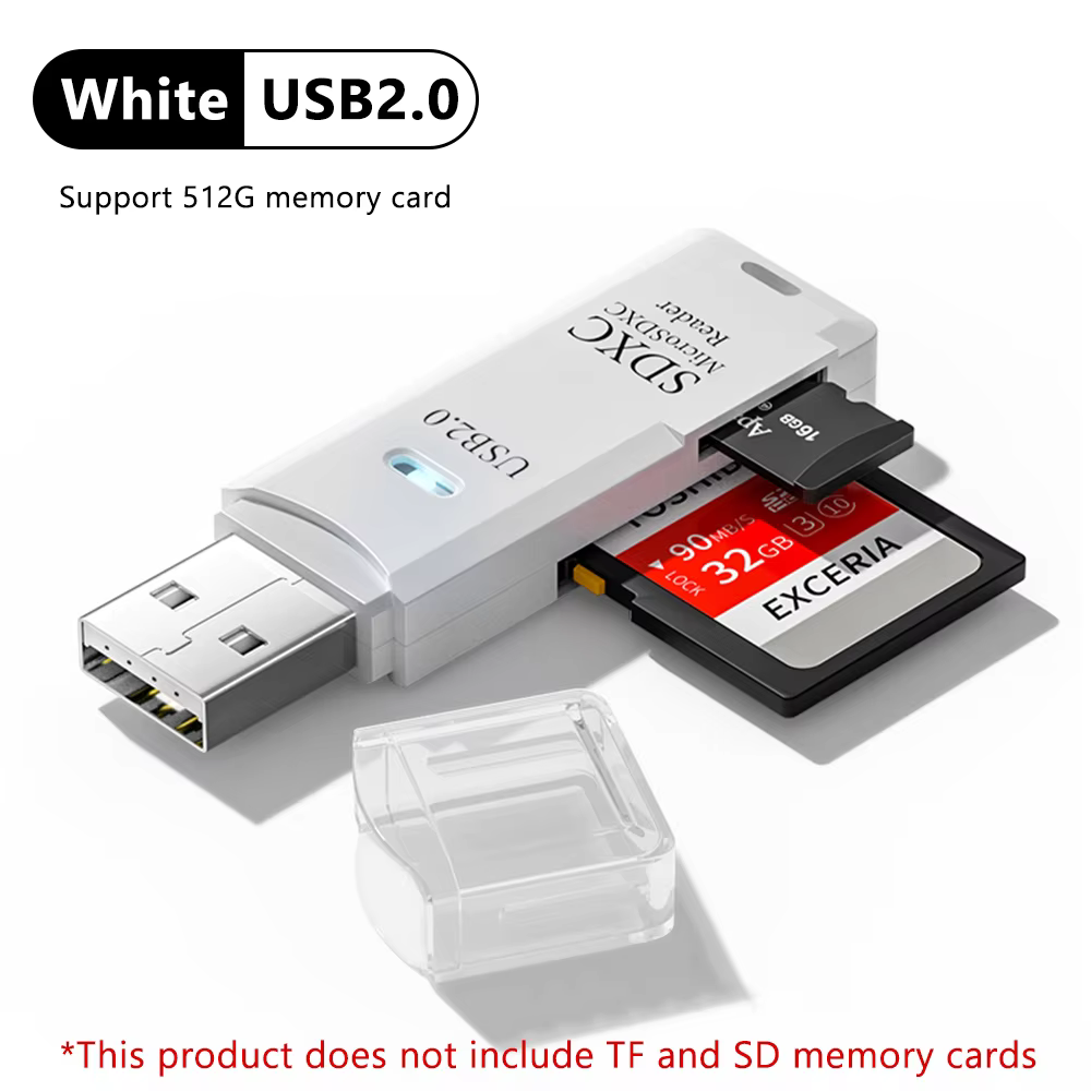 USB 3.0 2-in-1 Micro SD & SD Card Reader Adapter