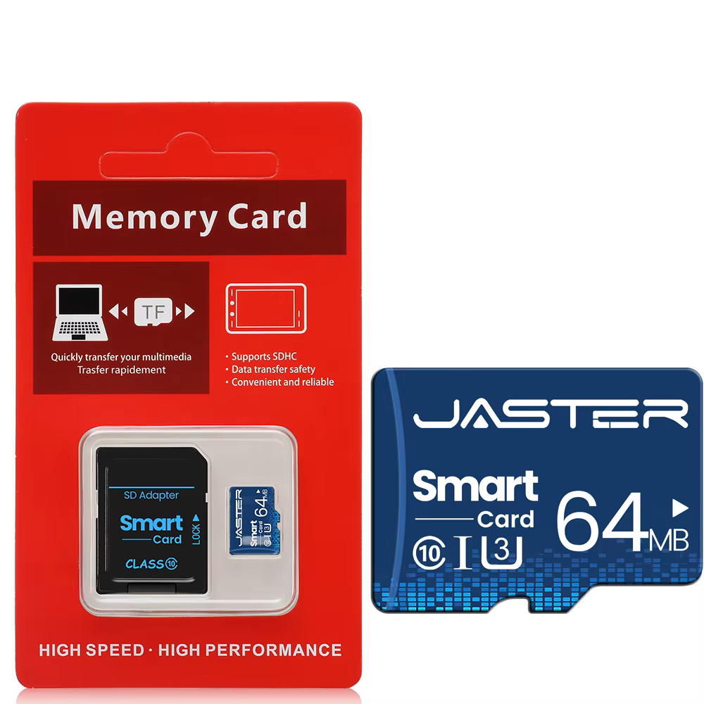JASTER High-Speed Class 10 Mini SD Cards 64MB to 512MB