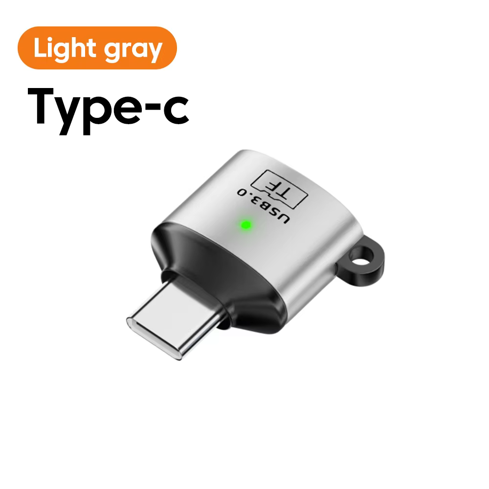 Mini USB 3.0 to Type-C TF Memory Card Reader Adapter
