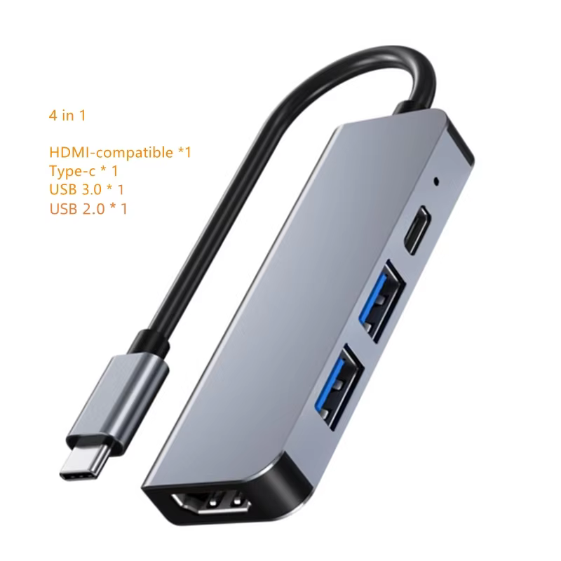 USB C Hub 4K HDMI SD TF Card Reader Charging Dock