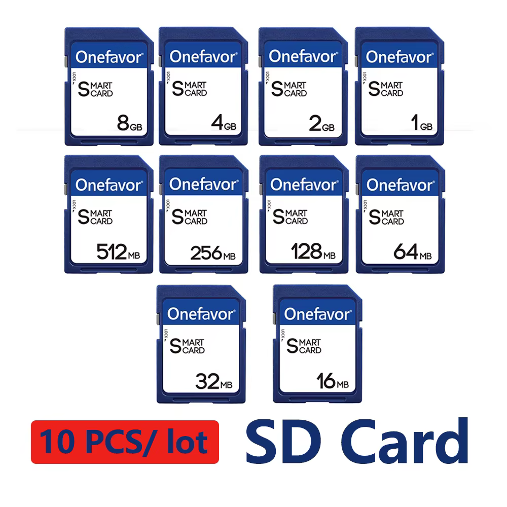 10pcs SD Cards 256MB–8GB for Old Cameras & Devices