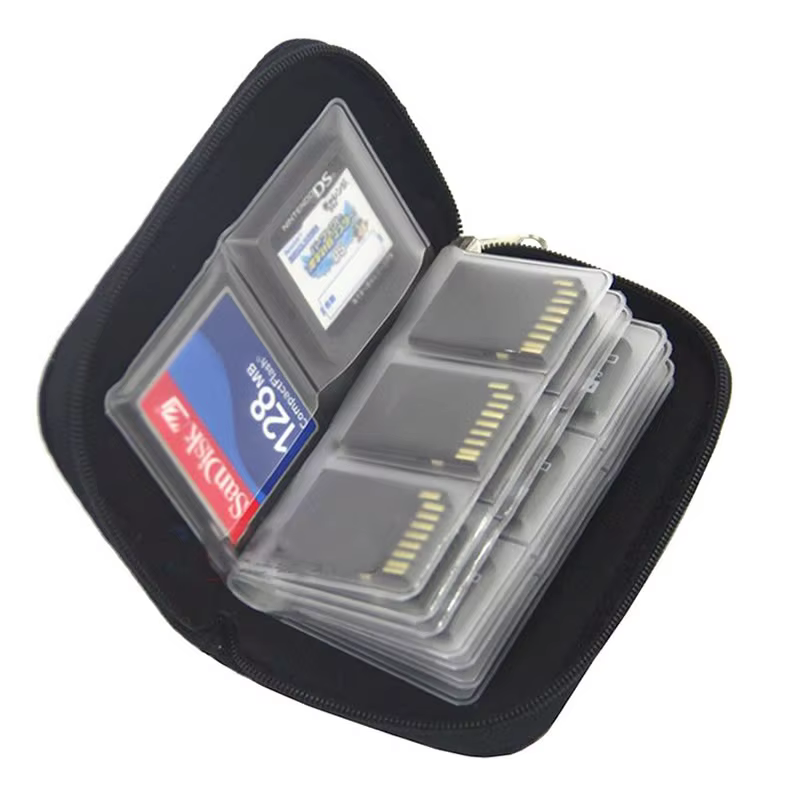 22-Slot Memory Card Case for CF, SD, Micro SD Cards