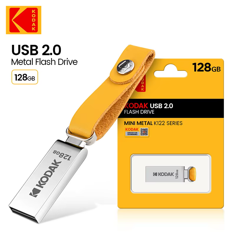 Kodak USB 2.0 Metal Pen Drive 32GB 64GB 128GB K122
