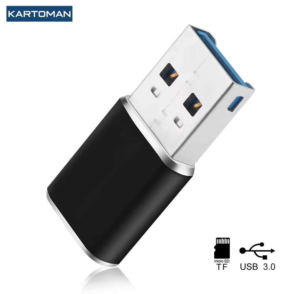 KARTOMAN Aluminum USB 3.0 Micro SD Card Reader Adapter