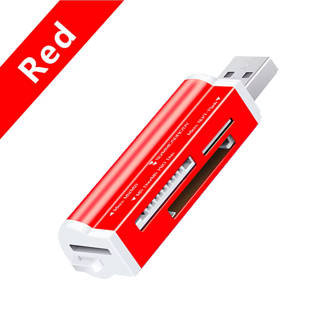 4-in-1 USB Memory Card Reader for Micro SD & Memory Stick