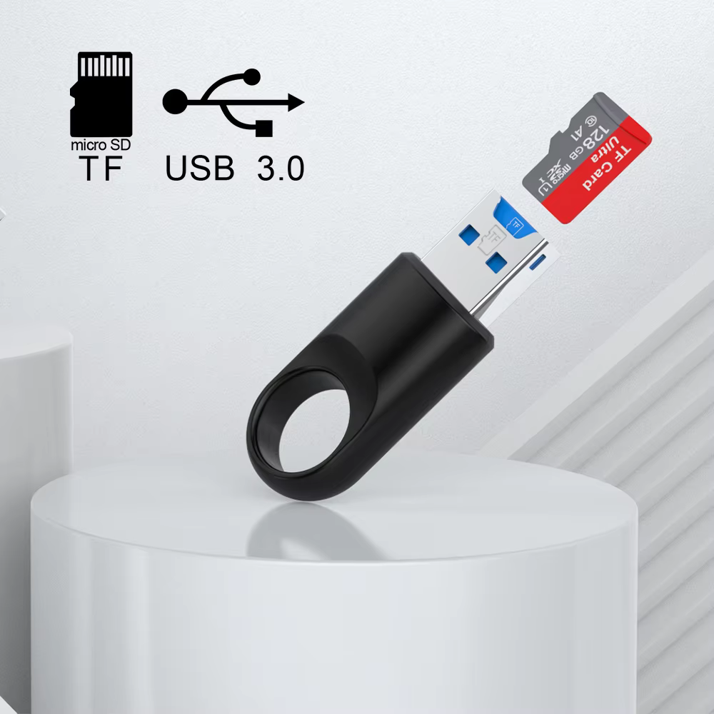 AJIUYU USB3.0 Micro SD TF Card Reader High Speed 5Gbps