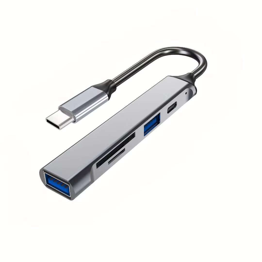 5-in-1 USB-C SD Card Reader for High-Speed Data Transfer