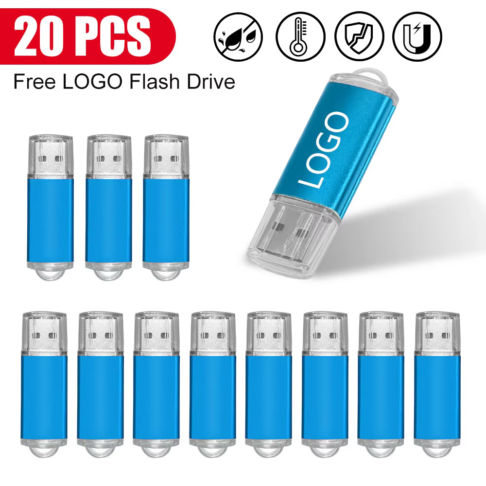 Customized USB 2.0 Flash Drive with Real Capacity Options