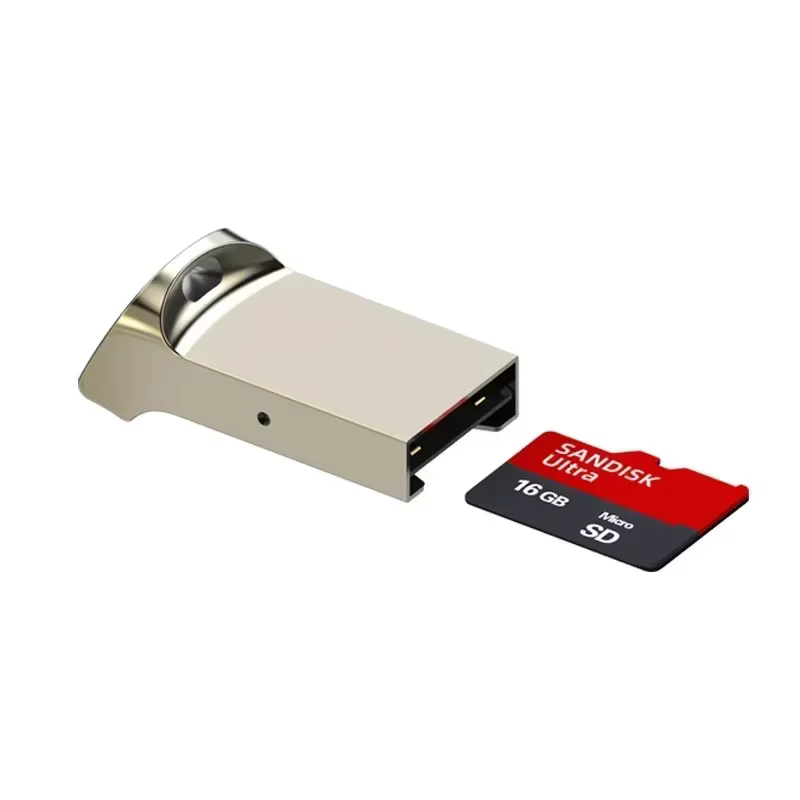 Aluminum Mini USB 3.0 TF Micro SD Card Reader Adapter