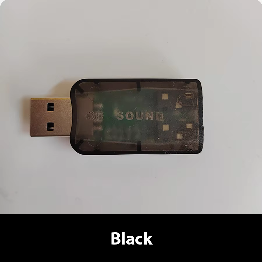 5.1 Channel USB External Sound Card with 3D Audio