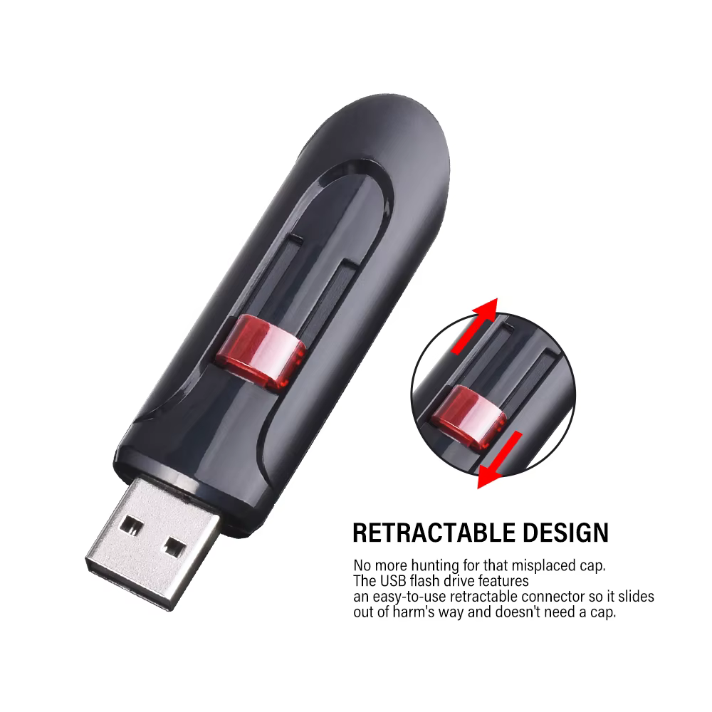 JASTER High Speed USB 2.0 Flash Drives 128GB to 128MB