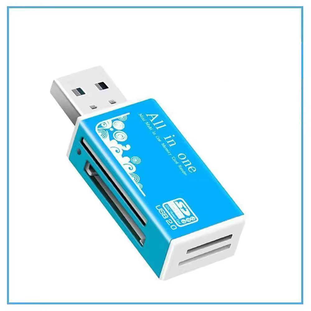Alloy Multi-Port USB 2.0 Card Reader with LED Indicator