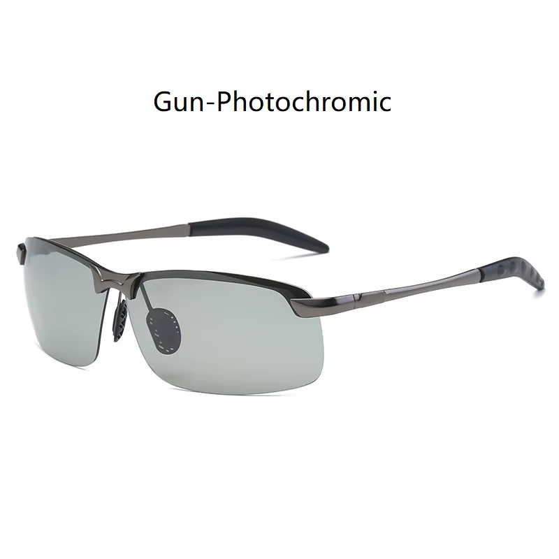 Men's Photochromic Polarized Sunglasses with UV400 Protection