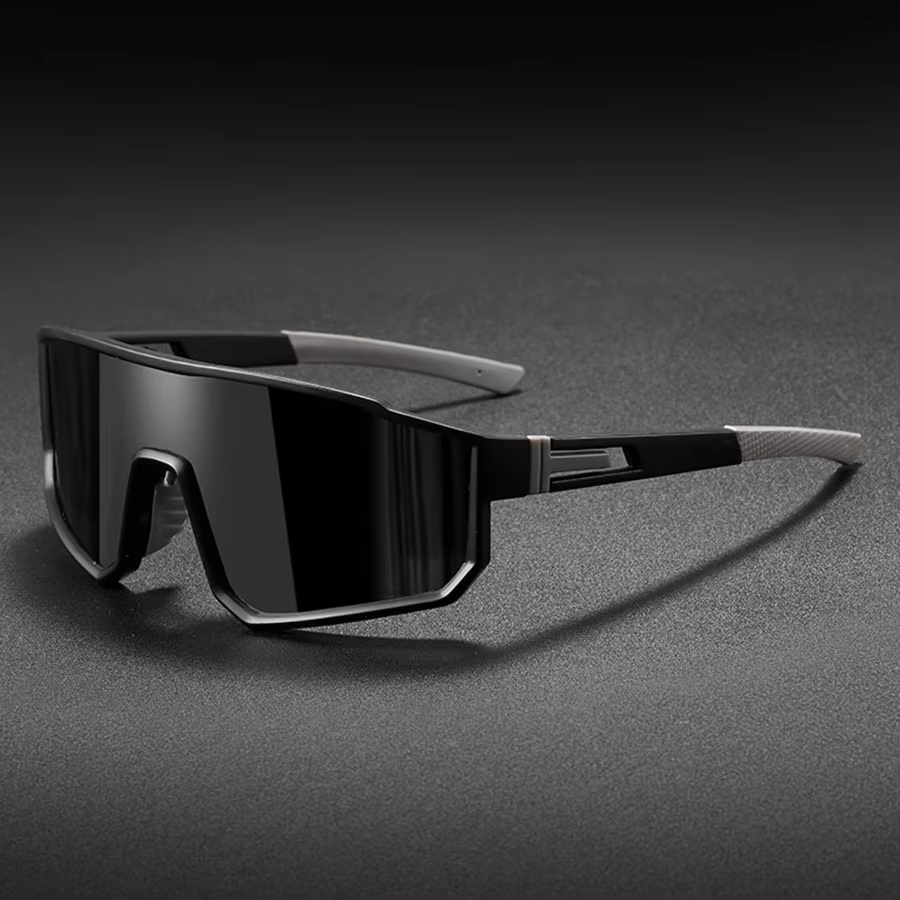 Men's Oversized Windproof Cycling Sunglasses with Colorful Coating