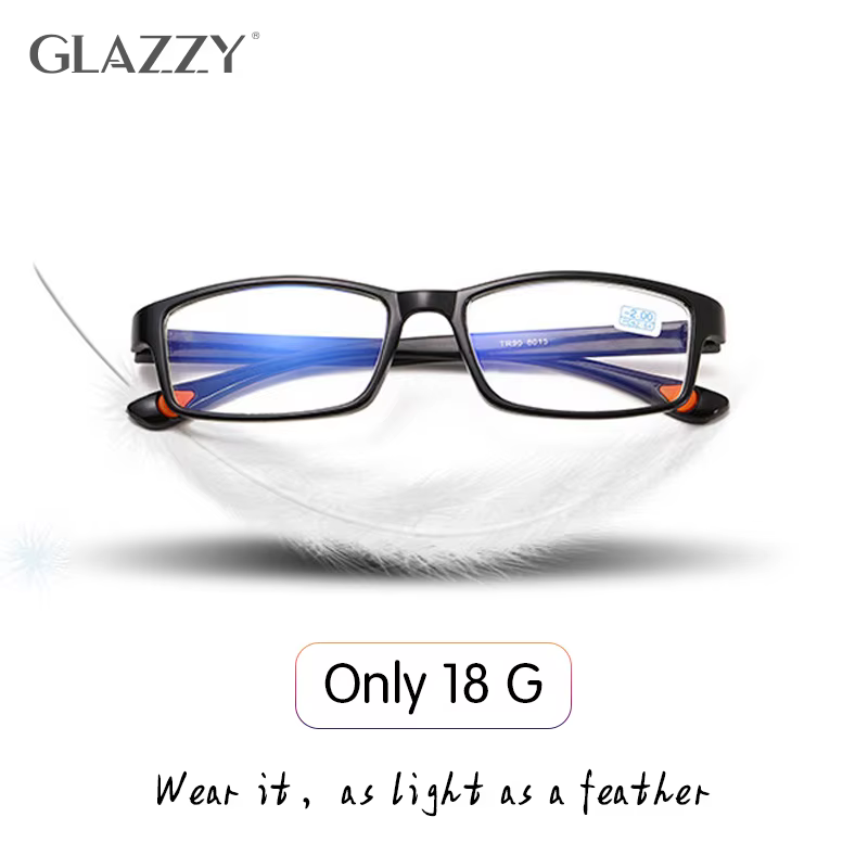 Glazzy Ultrathin Oval Reading Glasses Anti Blue Light