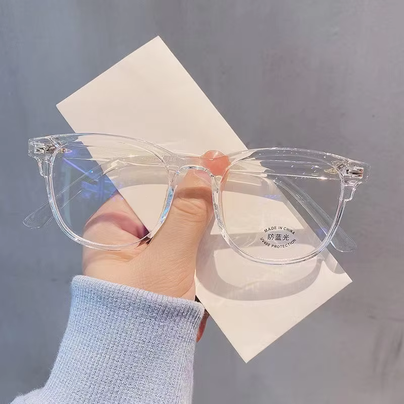 Transparent & Black Myopia Eyeglasses - Prescription -6.0 to -1.0