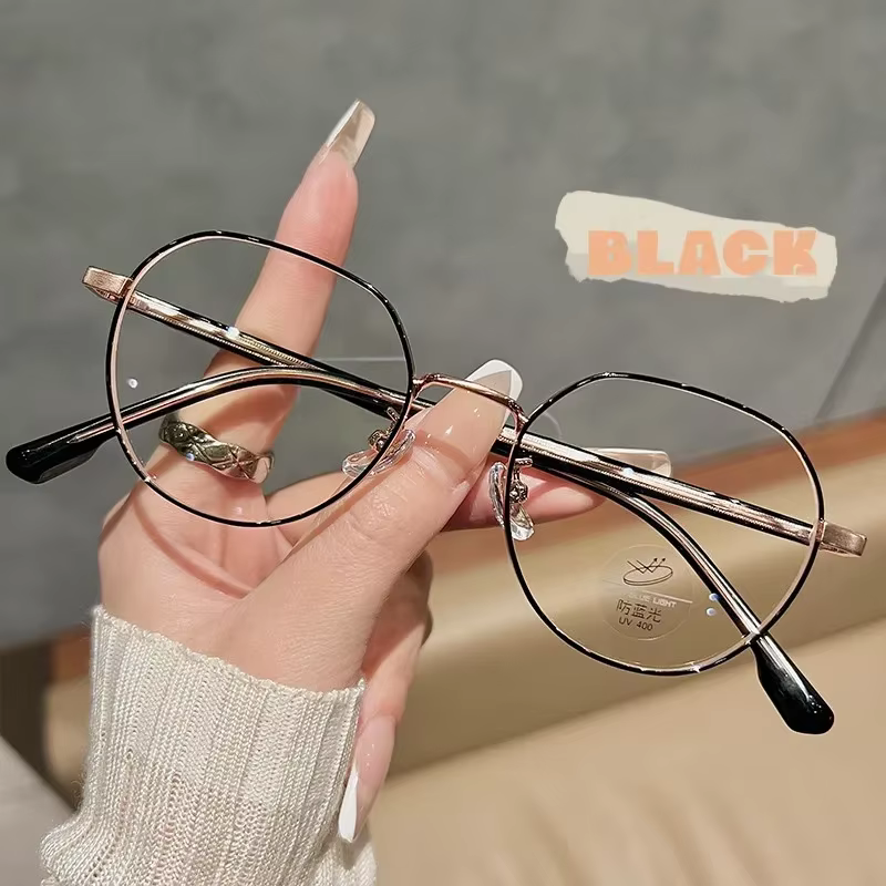 Classic Vintage Myopia Glasses Anti-Blue Light Eyewear